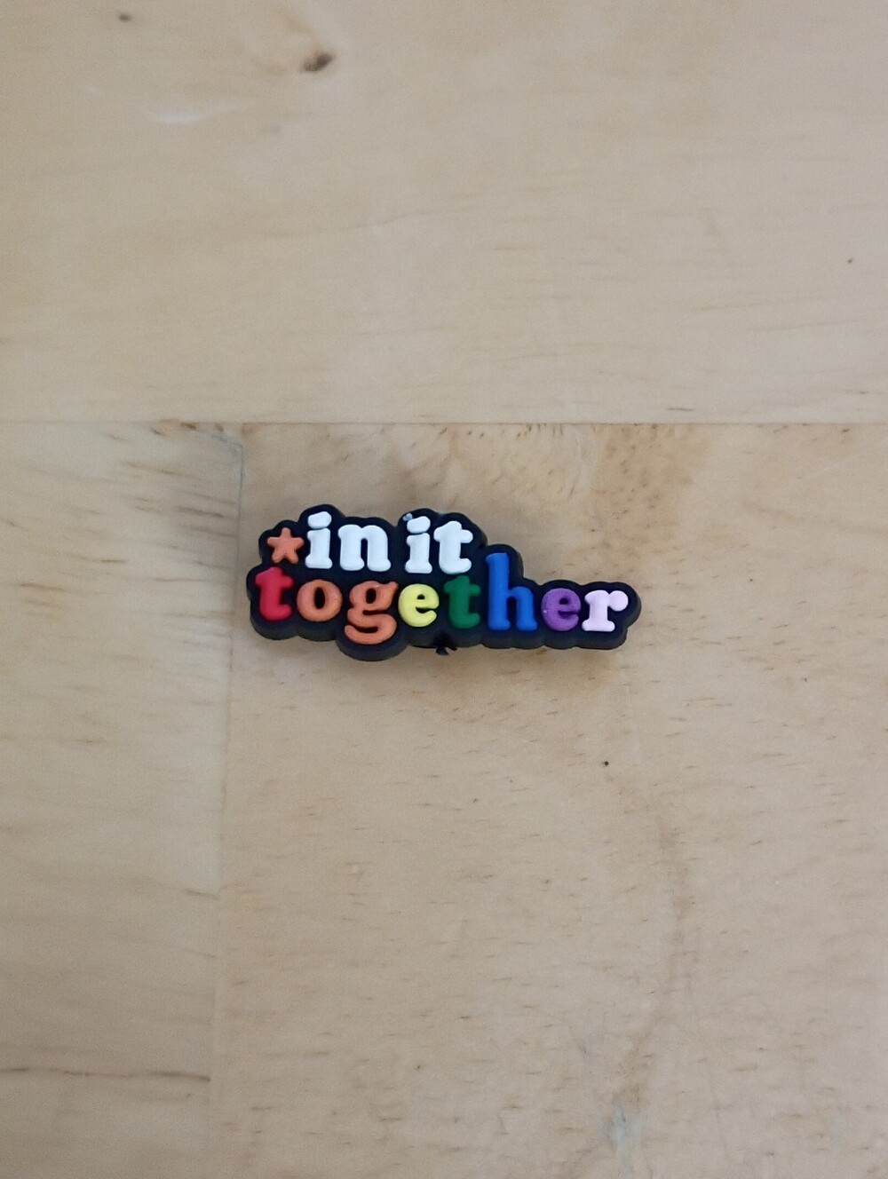10 for $10 Jibbitz Croc Charms - Pride LGBTQ+ Rainbow 'in it together' 3 - New